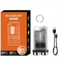 Фонарь S02/V3-2LM+4SMD(RGB), Li-Ion аккумулятор, ЗУ Type-C