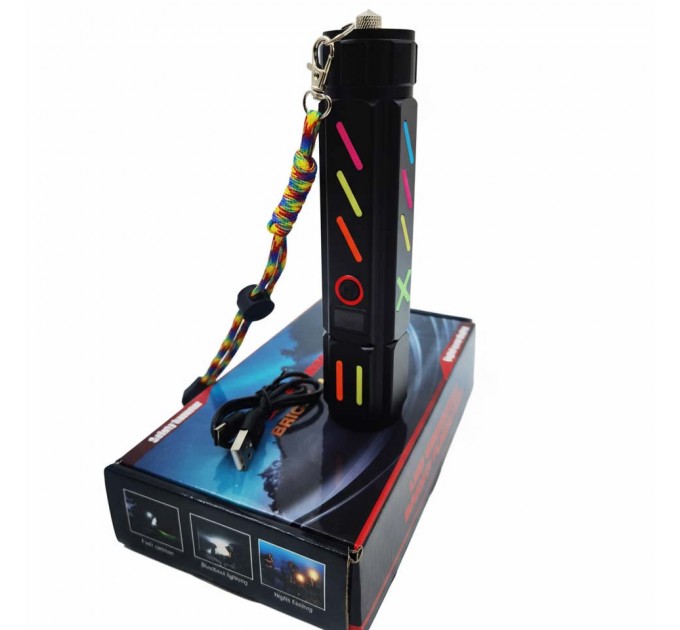 Фонарь NIGHT VISION FLUORESCENCE 530 WHITE LASER LED PM30-TG, Power Bank, 1x18650, ЗУ Type-C, zoom, Box