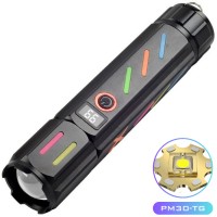 Фонарь NIGHT VISION FLUORESCENCE 530 WHITE LASER LED PM30-TG, Power Bank, 1x18650, ЗУ Type-C, zoom, Box
