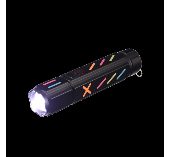 Фонарь NIGHT VISION FLUORESCENCE 530 WHITE LASER LED PM30-TG, Power Bank, 1x18650, ЗУ Type-C, zoom, Box