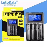 Зарядное устройство LiitoKala Lii-KU4, 18650/ 26650/ 21700/ 32650/ 20700/ 21700/ 16340