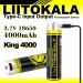 Аккумулятор 18650, LiitoKala USB-King4000, 4000mAh