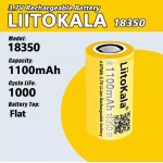 Аккумулятор 18350, LiitoKala, 1100mAh, 3.7V