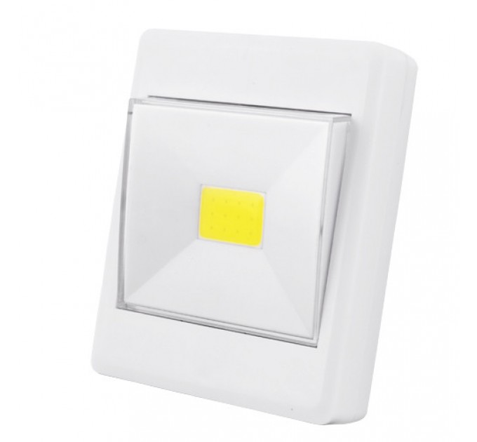 Подсветка универсальная в виде выключателя KL1701/806-COB, магнит, липучка, 4хAAA