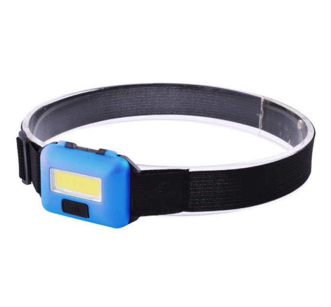 Фонарь налобный T89-COB 10W, 3хААА, пластик