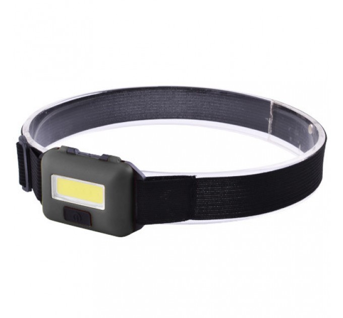 Фонарь налобный T89-COB 10W, 3хААА, пластик