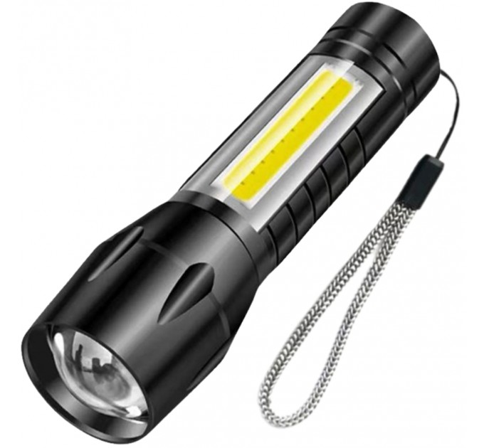 Фонарь Police 511-XPE+COB, Li-Ion аккум., zoom, ЗУ microUSB