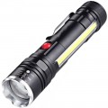 Фонарь Police T6-26+T6+COB, 1x18650/3xAAA, магнит, zoom, ЗУ microUSB, Box