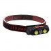 Фонарь налобный PLD-2119B-XPE+2COB(White+Red), 1х18650, ЗУ Type-C, Box