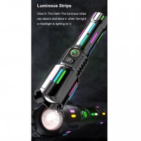 Фонарь NIGHT VISION FLUORESCENCE W515-PM10-TG, Power Bank, индикация заряда, 1x26650, ЗУ Type-C, zoom, Box