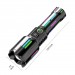Фонарь NIGHT VISION FLUORESCENCE W515-PM10-TG, Power Bank, индикация заряда, 1x26650, ЗУ Type-C, zoom, Box