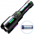Фонарь NIGHT VISION FLUORESCENCE W515-PM10-TG, Power Bank, индикация заряда, 1x26650, ЗУ Type-C, zoom, Box