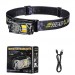 Фонарь налобный YY-19B-3SMD+2COB(White+Yellow+Red), Motion Sensor, Li-Ion аккум., ЗУ Type-C, магнит, Box