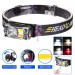 Фонарь налобный YY-19B-3SMD+2COB(White+Yellow+Red), Motion Sensor, Li-Ion аккум., ЗУ Type-C, магнит, Box
