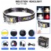 Фонарь налобный YY-19B-3SMD+2COB(White+Yellow+Red), Motion Sensor, Li-Ion аккум., ЗУ Type-C, магнит, Box