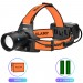Фонарь налобный NIGHT VISION FLUORESCENCE BL-T210-TG, 2x18650, 1 РЕЖИМ, ЗУ Type-C, zoom