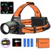 Фонарь налобный NIGHT VISION FLUORESCENCE BL-T67-TG+COB(White+Red), 3x18650, 1 РЕЖИМ, Power Bank, ЗУ Type-C, zoom