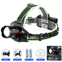 Фонарь налобный NIGHT VISION FLUORESCENCE PLD-903-TG, 1 РЕЖИМ, 2x18650, ЗУ Type-C, zoom