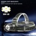 Фонарь налобный 8099 PM10-TG, 1x18650, ЗУ Type-C, zoom, Box