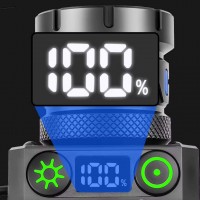 Фонарь налобный NIGHT VISION FLUORESCENCE BL-T701D-TG, Motion Sensor, 3x18650, Power Bank, ЗУ Type-C, zoom, Box