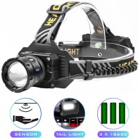 Фонарь налобный NIGHT VISION FLUORESCENCE BL-T701D-TG, Motion Sensor, 3x18650, Power Bank, ЗУ Type-C, zoom, Box