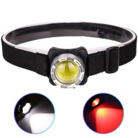 Фонарь налобный BL-F006-COB(White+Red), ЗУ Type-C, Li-Ion аккумулятор, Box