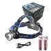 Фонарь налобный RN-1622-T6, 2x18650, ЗУ Type-C, zoom, Box