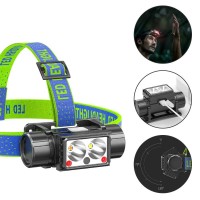 Фонарь налобный LG-07-LM(WHITE)+LM(YELLOW)+SMD(RED), Motion Sensor, Li-Ion аккум., ЗУ Type-C