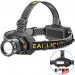 Фонарь налобный BL-T701C-TG, 2x18650, ЗУ Type-C, zoom, Box