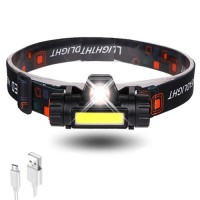 Фонарь налобный 872/101-XPE+COB, Li-Ion аккумулятор, диммер, магнит, ЗУ microUSB