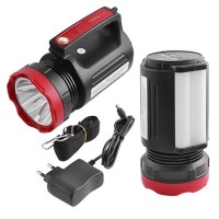 Фонарь переносной Luxury 2895U-5W+20SMD, Power Bank, встроенный аккум., ЗУ 220V