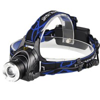 Фонарь налобный Police 6699/204C-T6, 2x18650, zoom, ЗУ microUSB, Box