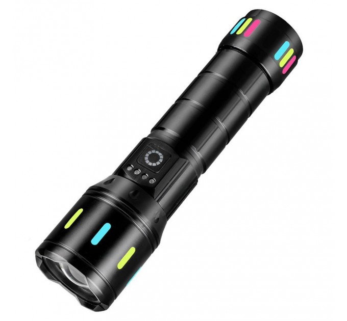 Фонарь NIGHT VISION FLUORESCENCE CA171-D 1 РЕЖИМ WHITE LASER LED PM10-TG, индикация заряда, 1x18650/3xAAA, ЗУ Type-C, zoom, Box
