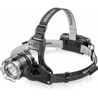Фонарь налобный A16-GT, IPX65, 2x18650, ЗУ Type-C, zoom, Box