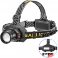 Фонарь налобный BL-T701B-TG, 2x18650, ЗУ Type-C, zoom, Box