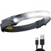 Фонарь налобный BL-W689-1/5808А-LM+COB(White+Red), Motion Sensor, Li-Ion аккум., ЗУ Type-C, Box