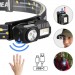 Фонарь налобный T131-XPE+3SMD(Red+Green+Blue+UV), Motion Sensor, Li-Ion аккум, магнит, клипса, ЗУ Type-C, Box