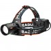 Фонарь налобный NIGHT VISION FLUORESCENCE BL-T207-TG, 2x18650, 1 РЕЖИМ, ЗУ Type-C, zoom