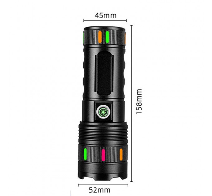 Фонарь NIGHT VISION FLUORESCENCE 701-PM10-TG, Li-Ion аккум., ЗУ Type-C, индикация заряда, zoom