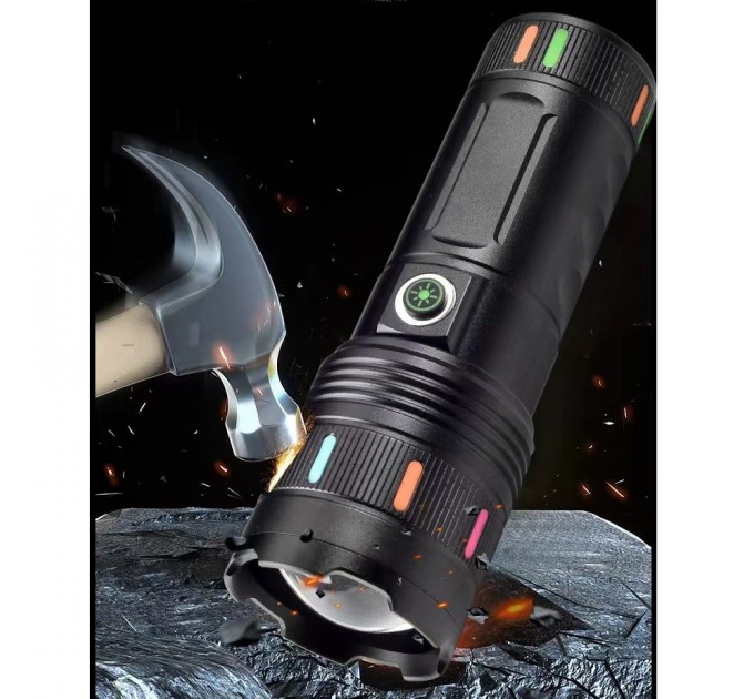 Фонарь NIGHT VISION FLUORESCENCE 701-PM10-TG, Li-Ion аккум., ЗУ Type-C, индикация заряда, zoom