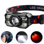 Фонарь налобный XS-09-LM+6SMD(WHITE+RED), Motion Sensor, Li-Ion аккум., ЗУ Type-C