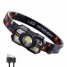 Фонарь налобный XS-09-LM+6SMD(WHITE+RED), Motion Sensor, Li-Ion аккум., ЗУ Type-C