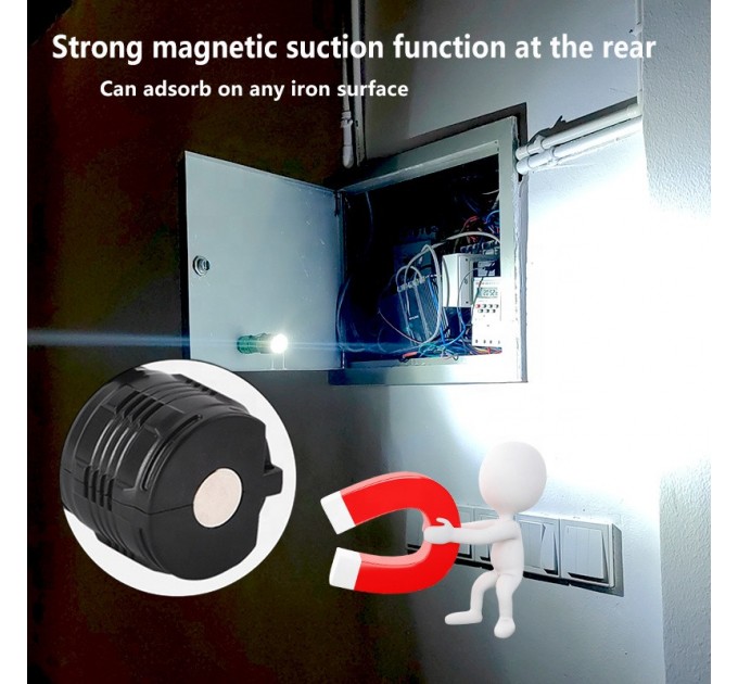 Фонарь HP01B-3LED, Li-Ion аккумулятор, ЗУ Type-C, магнит, Box