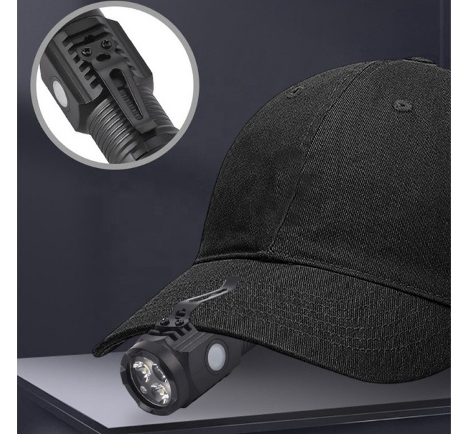 Фонарь HP01B-3LED, Li-Ion аккумулятор, ЗУ Type-C, магнит, Box