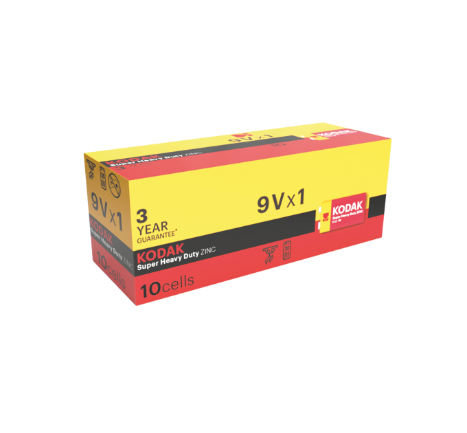 Батарейка KODAK EXTRA HEAVY DUTY 6F22 1 шт. коробка