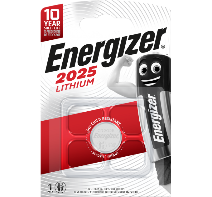 Батарейка ENERGIZER CR2025 Lithium 1шт.