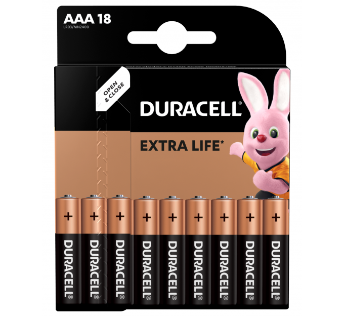 Батарейка Duracell LR03 MN2400 1x18 шт.