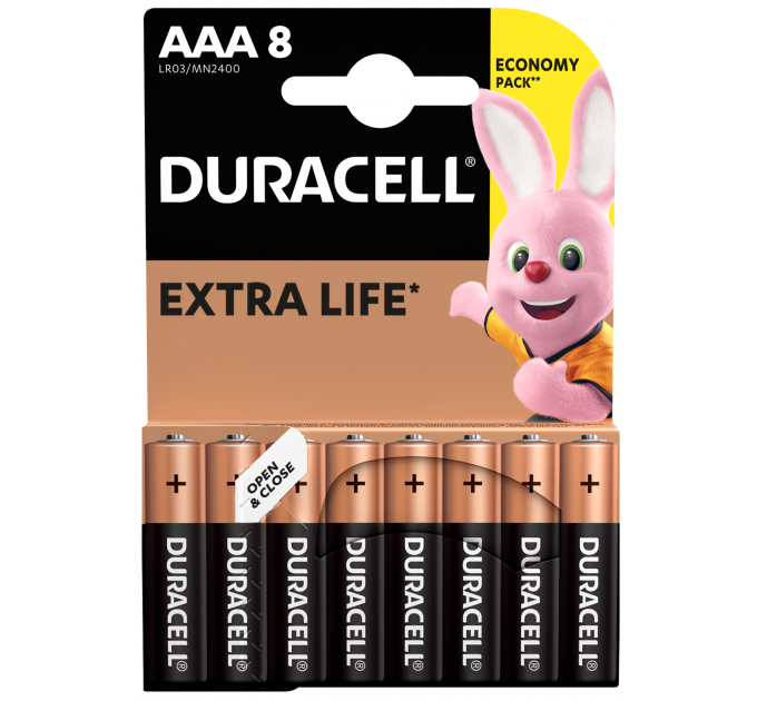 Батарейка Duracell LR03 MN2400 1x8 шт.