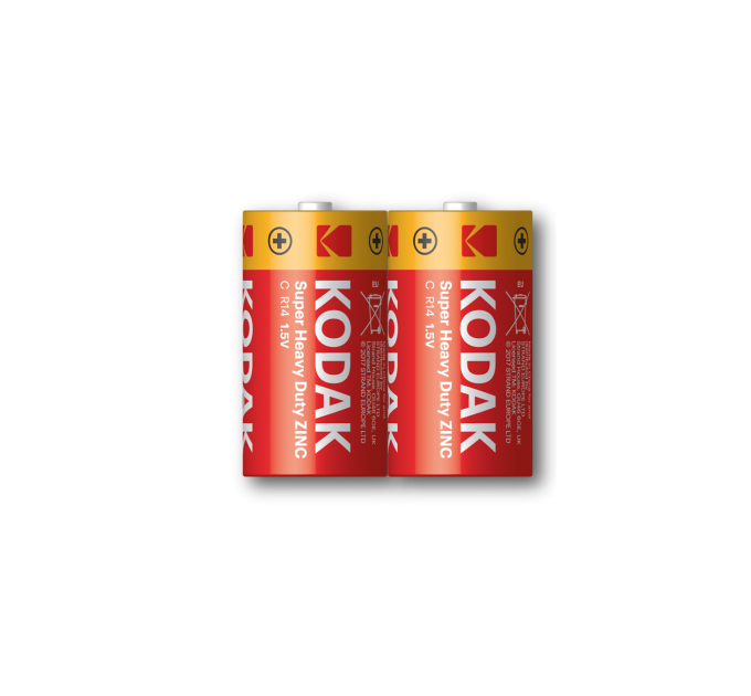 Батарейка Kodak EXTRA HEAVY DUTY R14 коробка 1x2 шт.