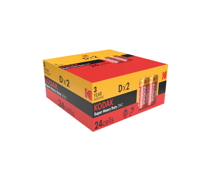 Батарейка Kodak EXTRA HEAVY DUTY R20 коробка 1x2 шт.